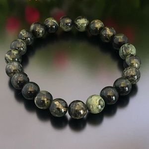 Australian Jade 8mm Natural Stone Beads Stretchable Bracelet